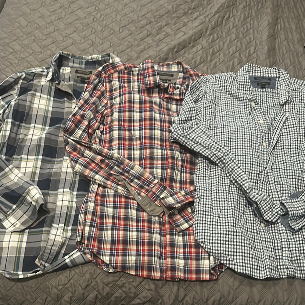 Men's Plaid and Checkered Banana Republic Shirts